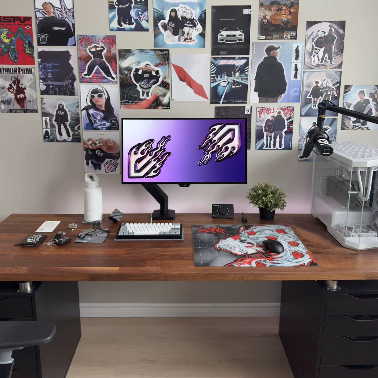 WALLHACK4 Drift Sora - Tempered Glass Mouse Pad