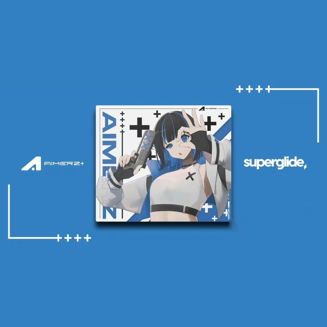 Pulsar & aimerz Limited Edition- Tempered Glass Mouse Pad