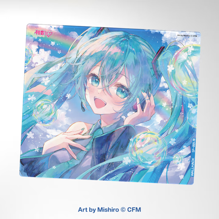 Summer Hatsune Miku 2.0 - Tempered Glass Mouse Pad