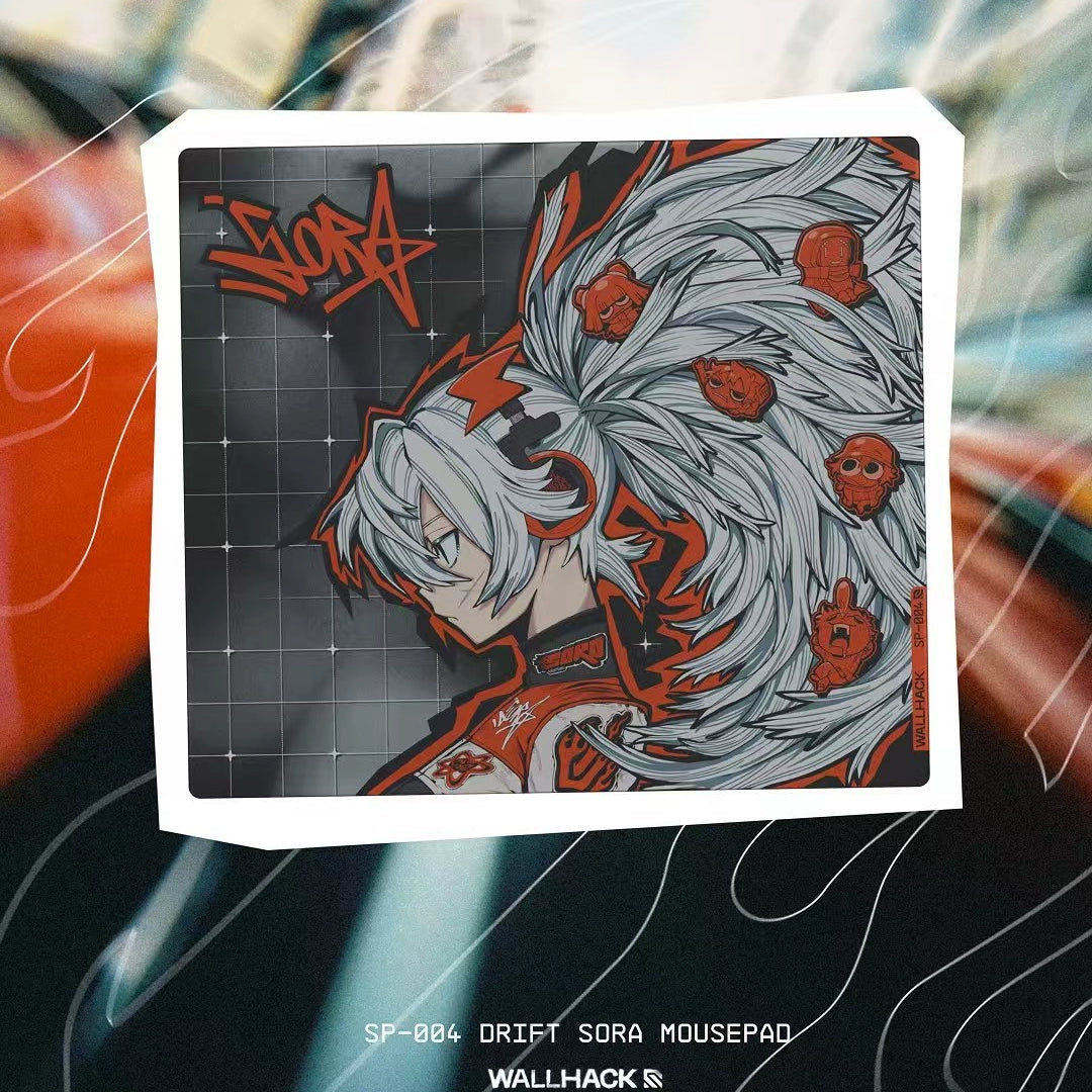 WALLHACK Drift Sora - Tempered Glass Mouse Pad