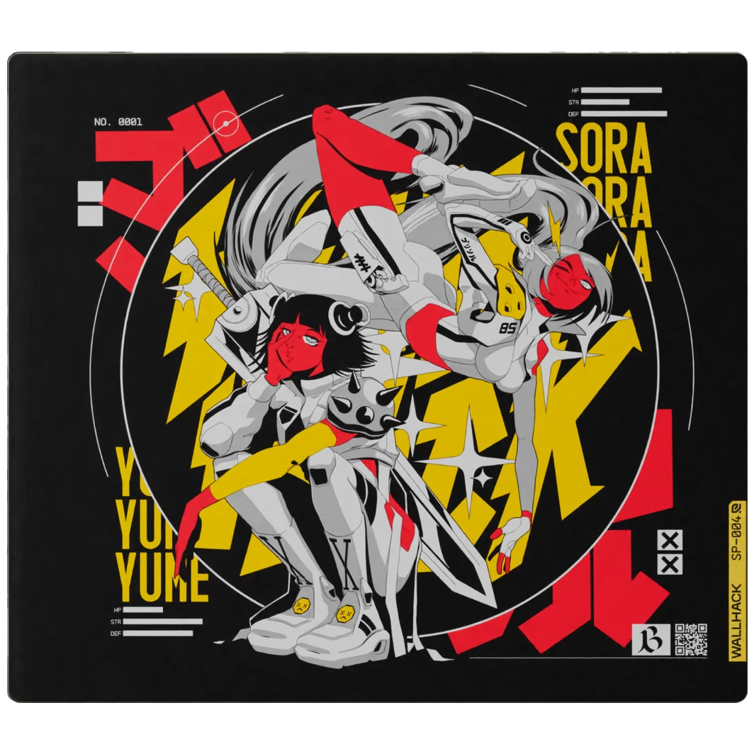 WALLHACK ARCADE TWINS - Tempered Glass Mouse Pad