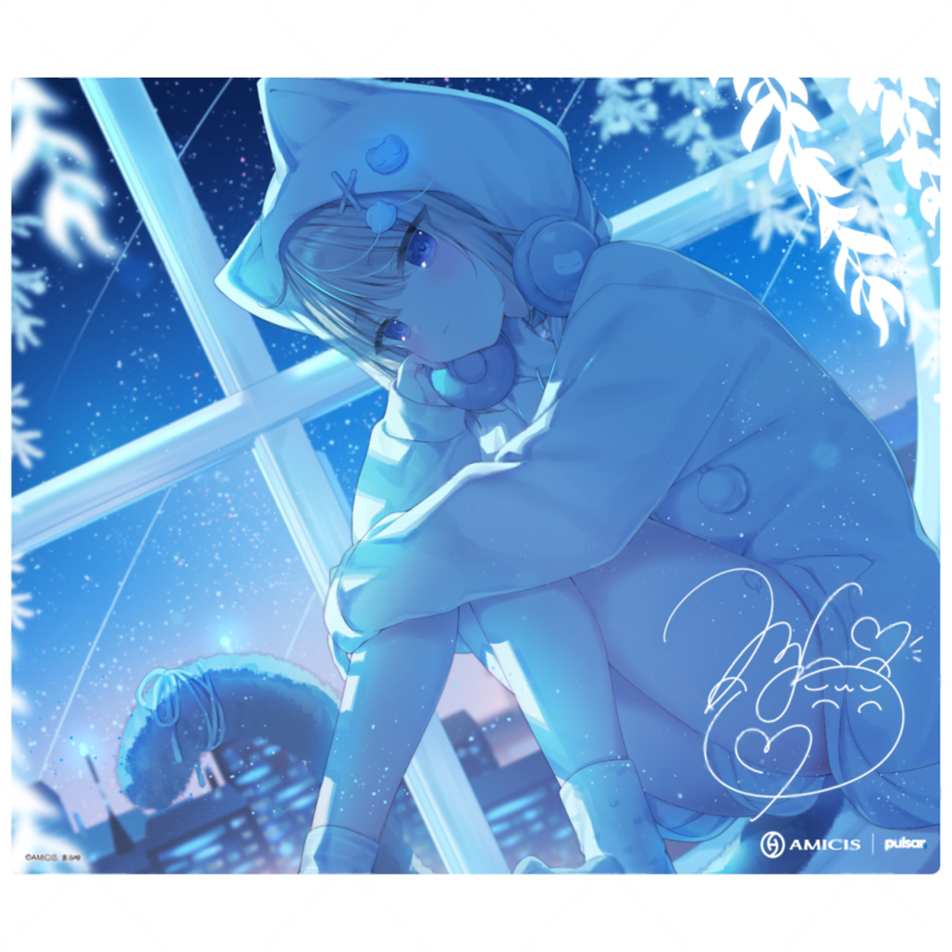 Pulsar × amicis まふゆ - Tempered Glass Mouse Pad